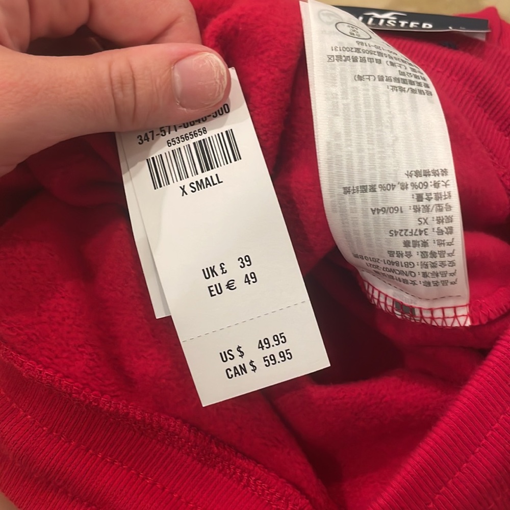 Hollister ultra high-rise sweatpants - red flare Xs - Picture 4 of 5